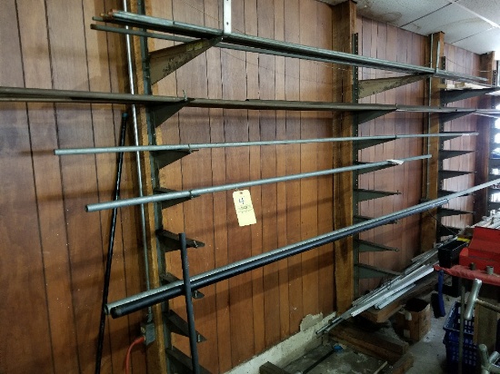 Pipe rack with pipe including copper