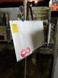 Dry erase board and easel