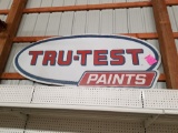 Tru-Test Paints metal sign