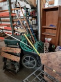 Garden cart, tools