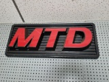 MTD sign, plastic