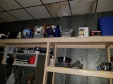 Contents of shelf incl coffee makers, crock pots, household goods