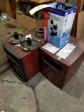 2 electric heaters, sump pump