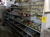 Contents of aisle 51 incl door bells, lamp parts, swith plates, breaker boxes