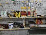 Contents of aisle 76 incl wood floor adhesive, sealer, great stuff