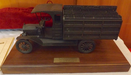 Solid Bronze Coca-Cola Truck Memorabilia Award
