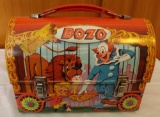 Aladdin Bozo Metal Lunch Box with No Thermos, 1963