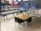 Six student desk, 10 tables, 26 chairs. Contents are not included