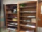 Two bookcases and storage cabinets