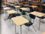 22 student desks