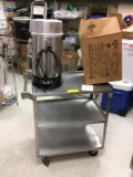 Stainless steel cart and coffee percolator