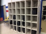 12 Wenger instrument storage cabinets. Contents are not included