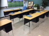 32 desks and 32 student chairs