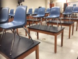 15 student lab tables and 30 chairs.