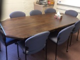 Conference table with chairs.
