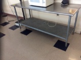 Stainless steel table and small side table