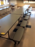 Six cafeteria tables