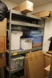 2 sections of metal shelving (contents not included)