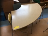 2 Tables, 5 chairs, 2 computers, Teachers desk, 2 files, 2dr. cabinet. (contents not included)