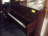 Upright Piano with Bench  (contents not included)