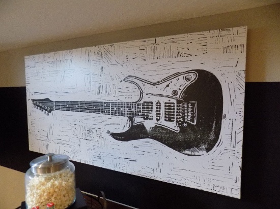 Canvas guitar print
