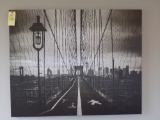Large canvas bridge scene print