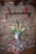 Table, Bottles & Floral Decor