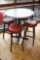 Round Bar Height Table w/ (4) Cushion Stools