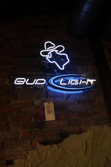 Bud Light Texas Neon Sign