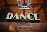 Large Lighted Dance Sign