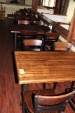 (3) Large Rectangle Tables w/ 12 Chairs & (1) Small Table w/ (2) Chairs
