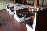 (4) Tables w/ Distressed Booths