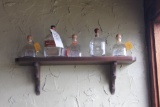 Decorative Bottles & Shelf