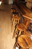 (13) Wooden Bar Stools