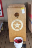 (4) Whiskey Ranch Corn hole Boards w/ bags