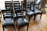 (14) Wooden Chairs w/ Cushion Seats