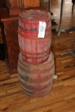 (2) Whiskey Barrels