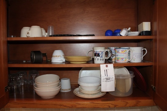 Assorted dishware, utensils & flatware