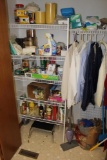 Contents of laundry room pantry & cabinet