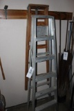 (1) wood & (1) aluminum step ladder