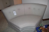 Upholstered corner sofa