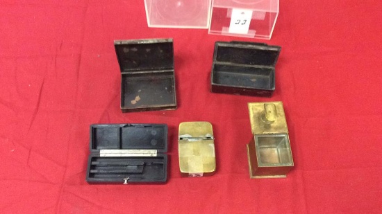 5 Old Small Assorted Boxes