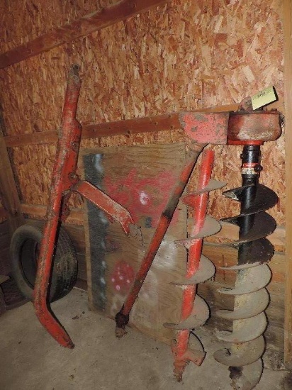 3pt Post Auger With 2 Auger Bits