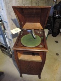 Oak Case Record Player