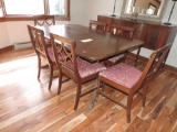 Depression Era Dining Room Table, 6 Chairs *One Chair Is Damaged*