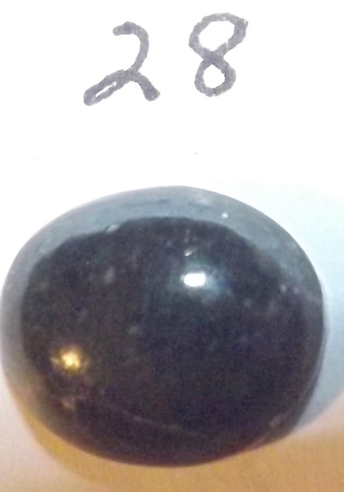 Jadeite With Precious Metal, 1 Gram, 1/2" Diameter