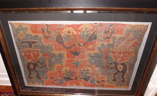 Peru Scenic Tapestry, Believed To Be Over 1,000 Years Old