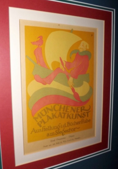 German Poster Marked "Munchener Plakatkunst, Emil Preetorious Plakat"