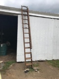 Early Ladder On Wheels Marked 