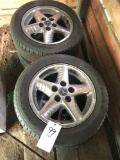 4-Pontiac Rims W/ Goodyear 225/50R16 Tires